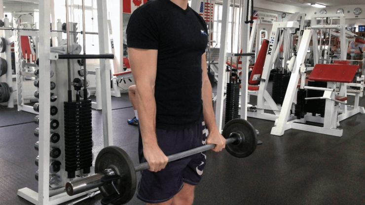 Bicepsový zdvih nadhmatem