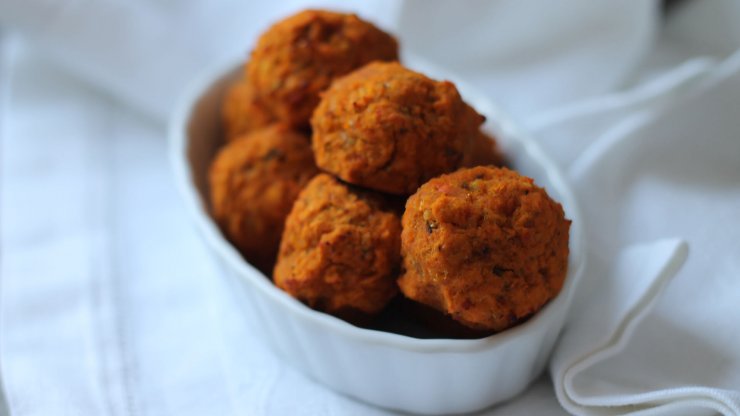 Batátové falafely recept
